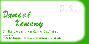 daniel kemeny business card